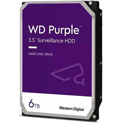 Жёсткий диск HDD 6 Tb SATA 6Gb/s Western Digital Purple WD64PURZ  (WD64PURZ)