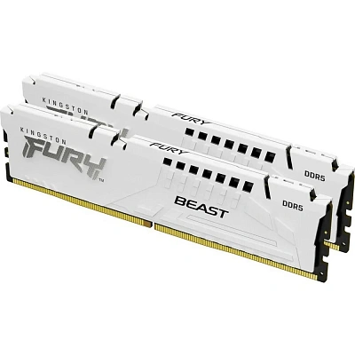 Комплект оперативной памяти Kingston Fury Beast Beast White EXPO DDR5 DIMM 32Gb KIT (2x16Gb) 6000MHz (KF560C36BWE2K2-32)