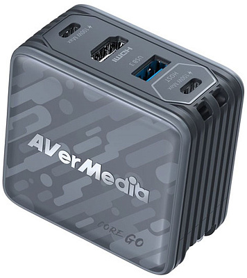 Карта видеозахвата Зарядный блок + передача данных  AverMedia Core GO, Charging 100W, black GC313 (40AAGC313AWN)