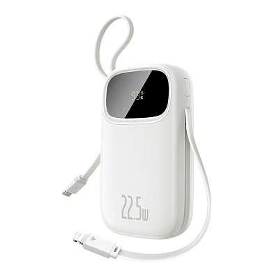 Портативный внешний аккумулятор Baseus EnerFill FC31, 10000mAh 22.5W - White (P10082106213-00)