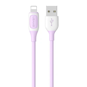 Кабель Apple Lightning Usams US-SJ595, 1m, Purple (SJ595USB04)