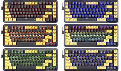 Клавиатура Redragon Elf purple/yellow (71664)
