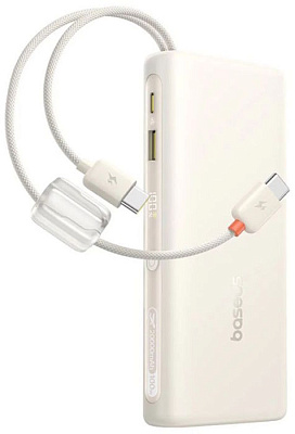 Портативный внешний аккумулятор Baseus EnerFill FC41 10000mAh 67W, Off-White (E0028P01)