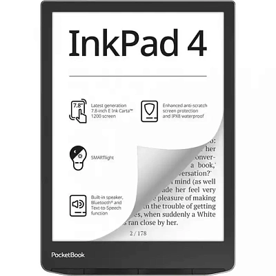Электронная книга PocketBook PB743G серебряный (PB743G-U-CIS)