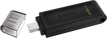 Флэш-накопитель Kingston 256Gb USB-C 3.2 Data Traveler 70 (Black) (DT70/256GB)