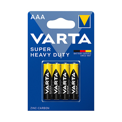 Батарейка VARTA Superlife Micro 1.5V - R03P/AAA 4 шт. в блистере (R03P Superlife)