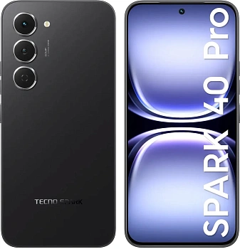 Смартфон Tecno Spark 40 Pro, 8/256GB, INK BLACK (KM6/INK BLACK 8/256)
