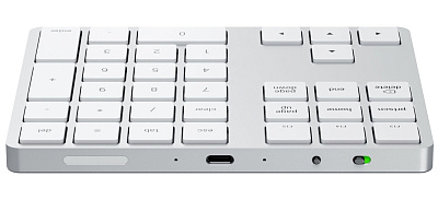 Числовой блок Satechi Aluminum Extended Keypad, Silver (ST-XLABKS)