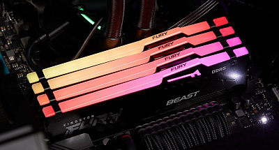 Оперативная память DIMM Kingston Fury Beast RGB DDR5 32 GB 6000MHz (KF560C36BBE2A-32)