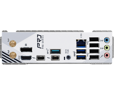 Материнская плата ASRock Z890 PRO RS WIFI WHITE  (Z890 PRO RS WIFI WHITE) - 68651 (90-MXBQC0-A0UAYZ)
