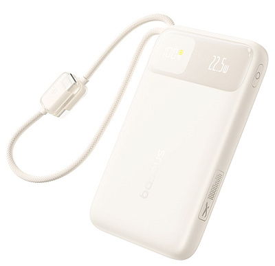 Портативный внешний аккумулятор Baseus EnerFill FC11, 10000mAh 22.5W - Beige (E0027R05)