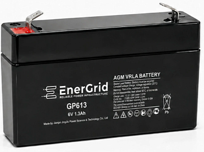 Аккумулятор EnerGrid GP613, 6В 1,3Ач (EnerGrid GP613)