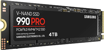 Твердотельный накопитель Samsung 990 PRO 4000Gb SSD M.2 (MZ-V9P4T0BW)