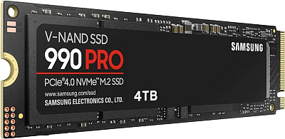 Твердотельный накопитель Samsung 990 PRO 4000Gb SSD M.2 (MZ-V9P4T0BW)