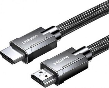 Кабель Ugreen HD135 8K HDMI M/M Round Cable with Braided, 2m, Gray, 70321 (70321)