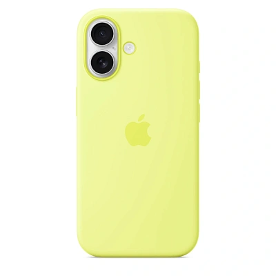 Чехол Apple для iPhone 17 Silicone Case with MagSafe - Neon Yellow Model A3558 (MGEV4ZM/A)