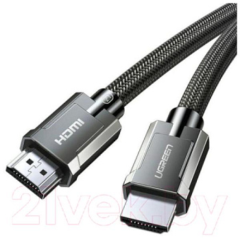 Кабель Ugreen HD135 8K HDMI M/M Round Cable with Braided, 1m, Gray, 70319 (70319)