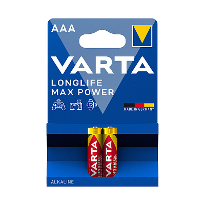 Батарейка VARTA Longlife Power Max Micro 1.5V - LR03/ AAA (2 шт) (LR03 Longlife Power Max Micro)