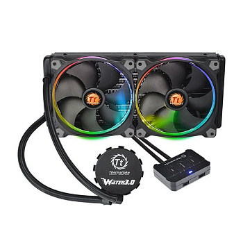 Кулер с водяным охлаждением Thermaltake Water 3.0 Riing RGB 280 (CL-W138-PL14SW-A)