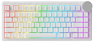 Клавиатура Ajazz AK820 V2, Ice Island Switch, White (AK820V2/Island/White)