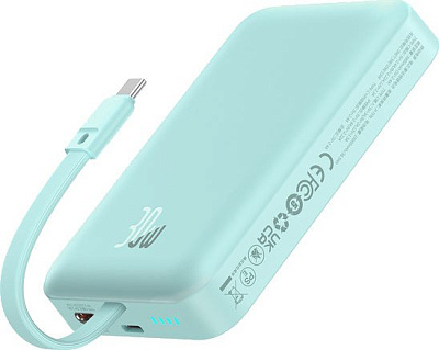 Портативный внешний аккумулятор Baseus Magnetic Mini, 10000mAh 30W - Blue (P1002210B333-00)