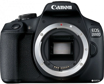 Цифровой зеркальный фотоаппарат Canon EOS 2000D kit EF-S 18-55 DC III Black (2728C007AA)