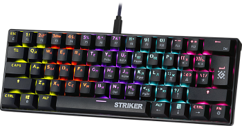 Клавиатура механическая USB Defender Striker GK-380L (45380)