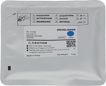 Девелопер CET IU-214C для KONICA MINOLTA Bizhub C227/C287 (CET) Cyan (CET171038)