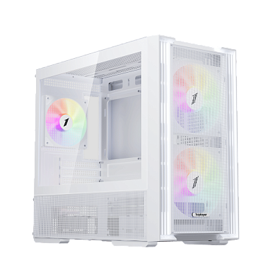 Компьютерный корпус 1STPLAYER AU6 White (AU6-WH-2FA7-14-W-2FA7R-W-1FA7-W)