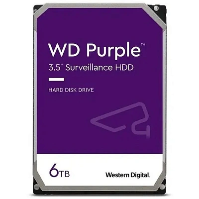 Жёсткий диск HDD 6 Tb SATA 6Gb/s Western Digital Purple WD64PURZ  (WD64PURZ)