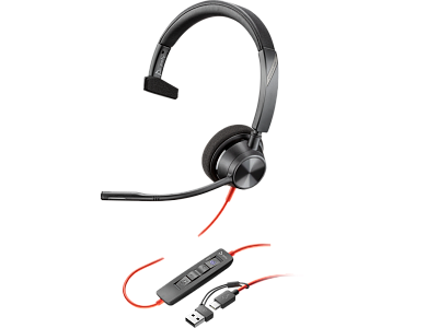 Наушники Poly Blackwire 3310 Monaural Microsoft Teams Certified (8X216AA)