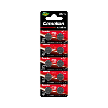 Батарейка CAMELION Alkaline AG13-BP10(0%Hg) 10 шт. в блистере (AG13-BP10(0%Hg))