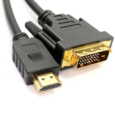 Кабель SVGA, DVI-D to HDMI, m/m, Cablexpert CC-HDMI-DVI-10MC, 10м (CC-HDMI-DVI-10MC)
