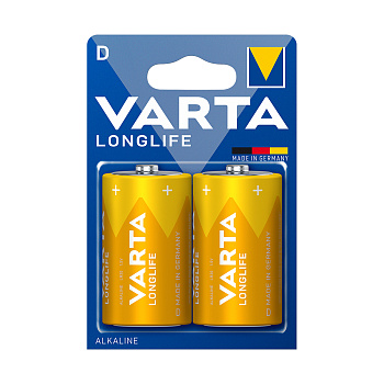 Батарейка VARTA Longlife Mono 1.5V - LR20/D 2 шт. в блистере (LR20 Longlife)