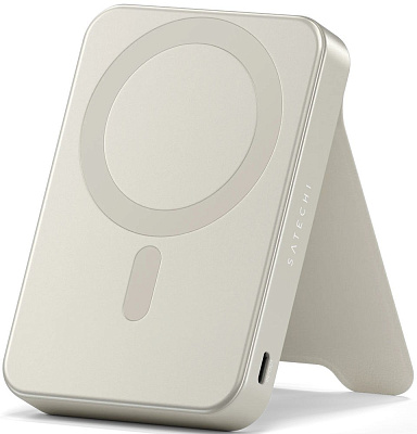 Пауэрбанк Satechi Qi2 10K - Sand (ST-B10Q2SW)