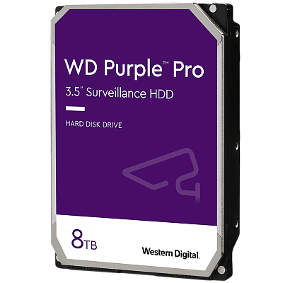 Жесткий диск HDD SATA  8000 GB Western Digital Purple Pro (WD8002PURP)