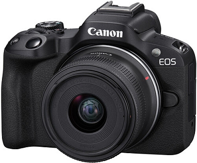 Цифровой фотоаппарат CANON EOS R50 + RF-S 18-45 mm IS STM Creator Kit Black (5811C036)