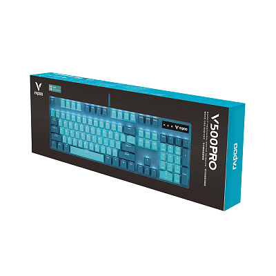 Клавиатура Rapoo V500PRO Cyan Blue (V500PRO Cyan Blue)