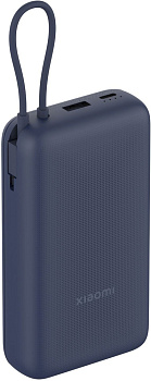 Power bank Xiaomi PB2030MI, 20000 mAh, 33W, USB Type-C, USB, Blue (BHR8975GL)