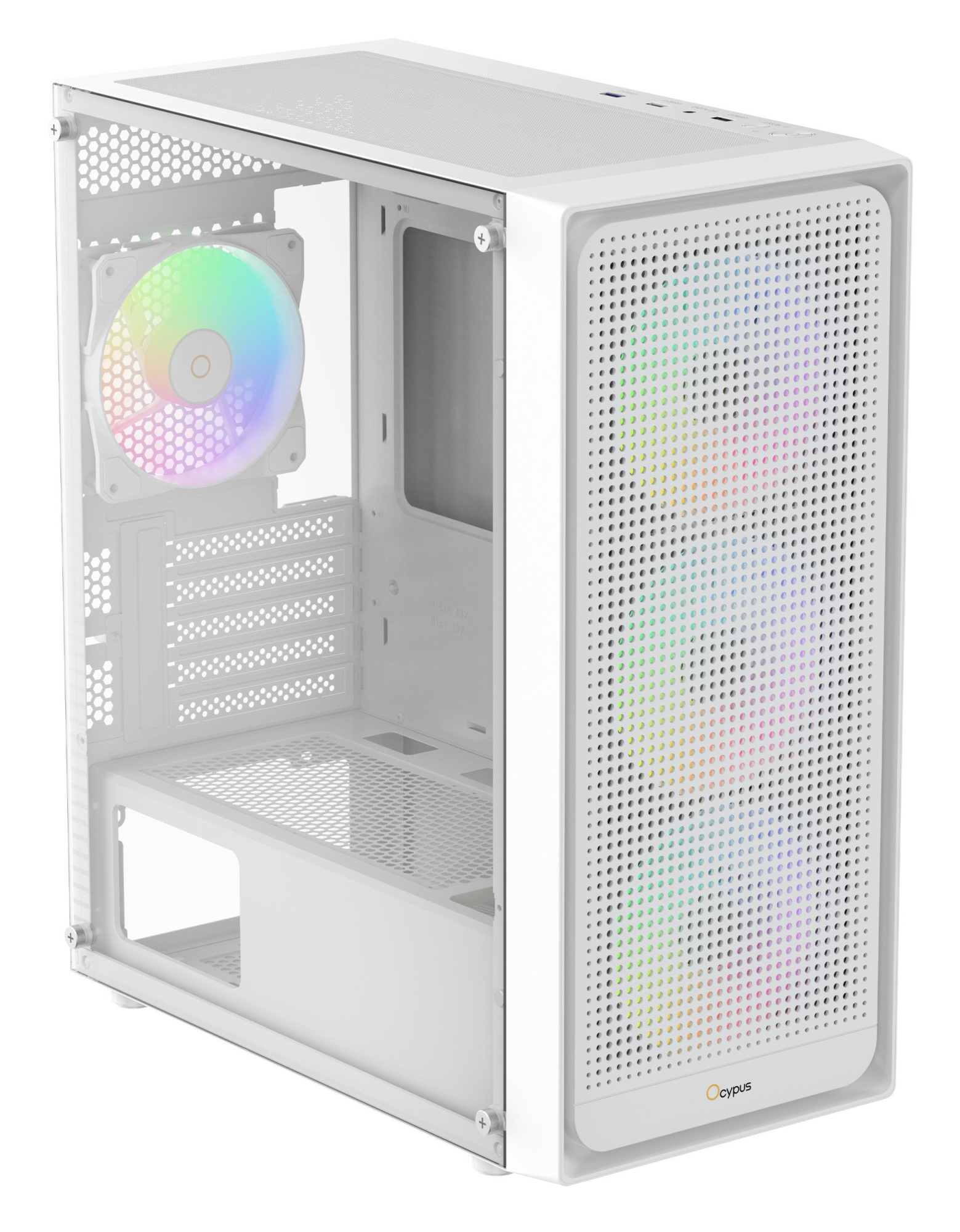 Корпус Ocypus Gamma C50 WH ARGB (Gamma-C50-WHG400XX-GL)