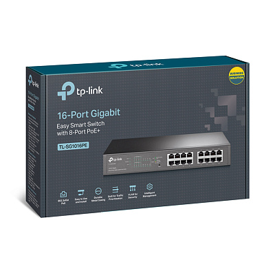 Коммутатор TP-Link  TL-SG1016PE PoE+ (TL-SG1016PE)
