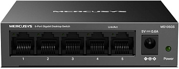 Коммутатор GbE  5-портовый Mercusys MS105GS  (MS105GS(UN))