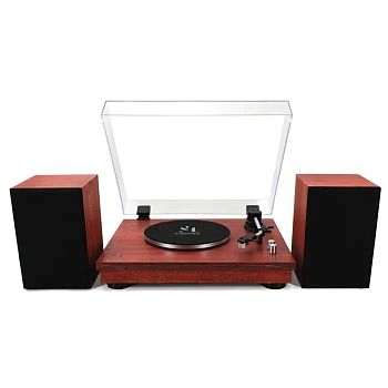 Проигрыватель винила Music Public Kingdom TT37ATS + Акустическая система, Wood (TT37ATS)