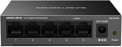 Коммутатор GbE  5-портовый Mercusys MS105GS  (MS105GS(UN))