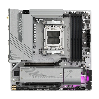  Материнская плата GIGABYTE B650M AORUS ELITE AX ICE (B650M A ELITE AX ICE)