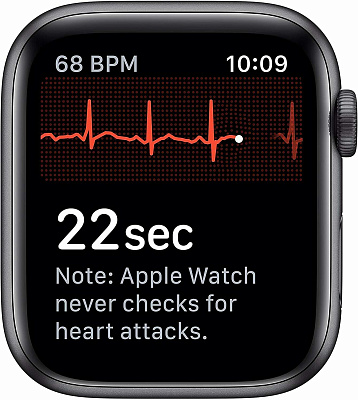 Смарт-часы Apple Watch Series 5, 40mm, Space Gray-Black (MWV82LL/A)