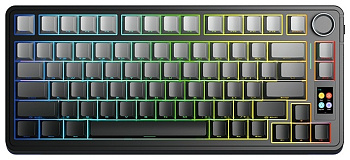 Клавиатура AULA S75 Pro Black, Seiya switch (S75 Pro Black Gradient Grey)