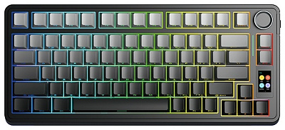 Клавиатура AULA S75 Pro Black, Seiya switch (S75 Pro Black Gradient Grey)