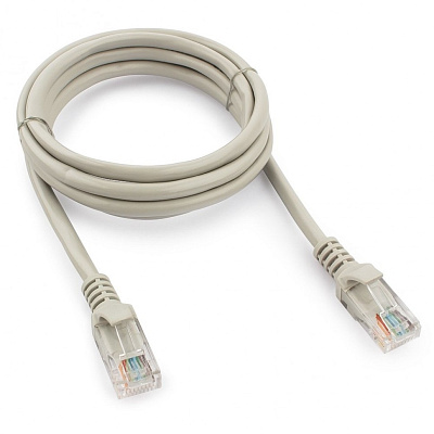 Патч-корд UTP Cablexpert PP12-1.5M кат.5e, 1.5м, литой, многожильный (серый) (PP12-1.5M)