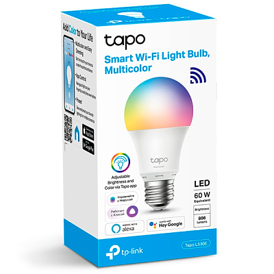 LED лампочка TP-Link Tapo L530E, 8.7Вт (60Вт), Е27 (L530E)